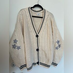 Never worn. Taylor Swift Patch Folklore Cardigan.